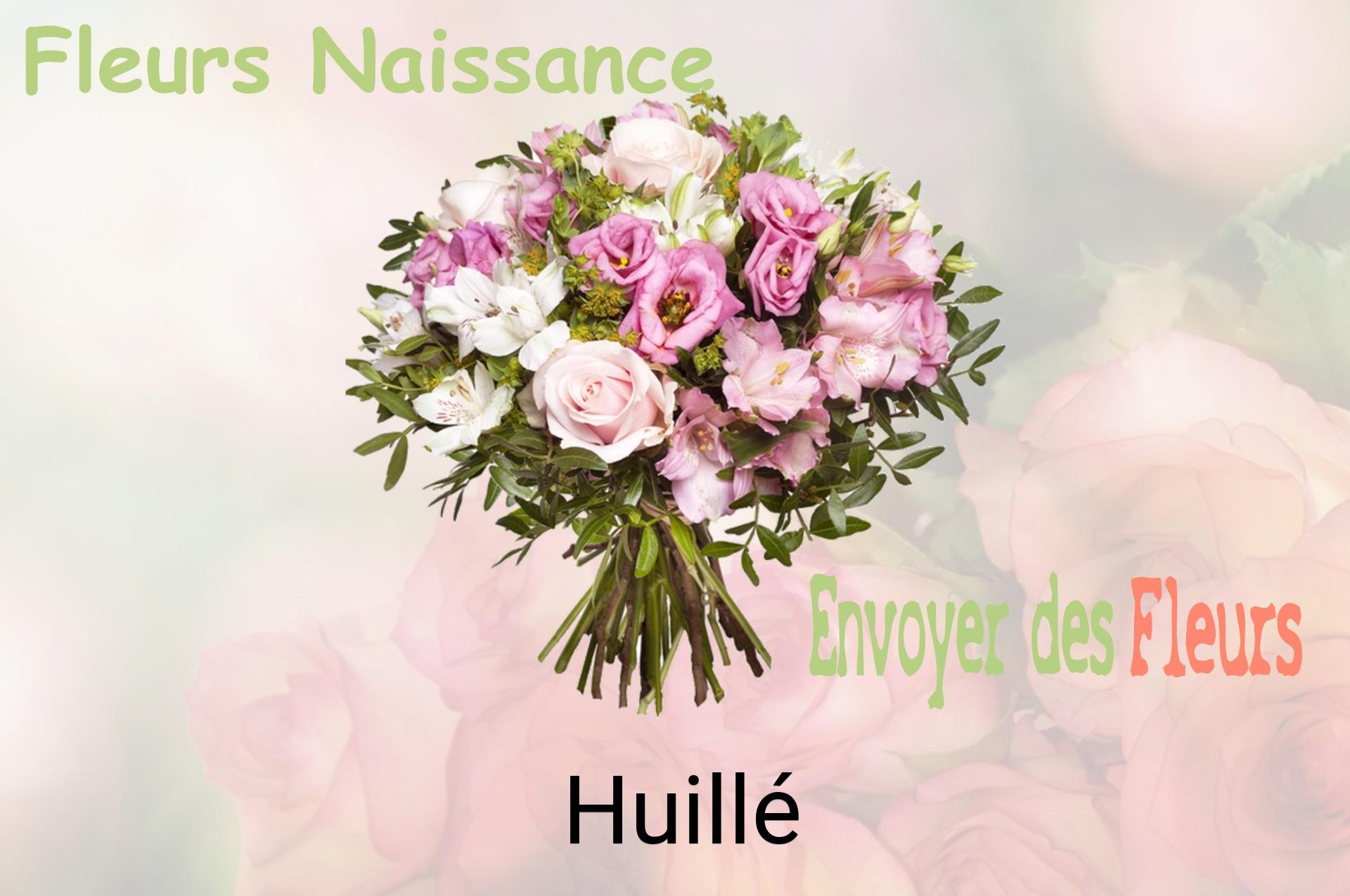 Bouquet de fleurs de naissance livré à Huillé